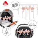Fehn Kinderwagenkette Flamingo Rosa Plüsch & Softvelour Bild 4