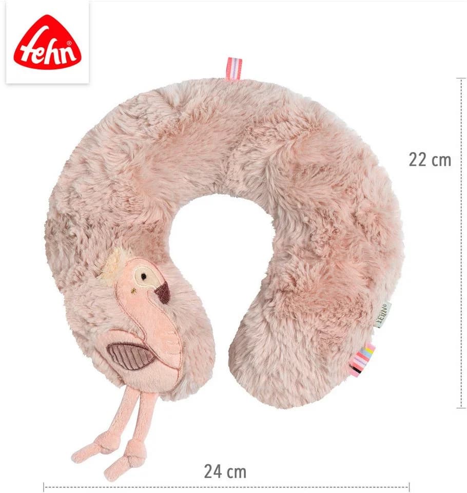 Nackenkissen FEHN "Lazy, Crazy & Pink, Flamingo", Baby, Rosa, Baumwolle, Elasthan, Polyester - Bild 5