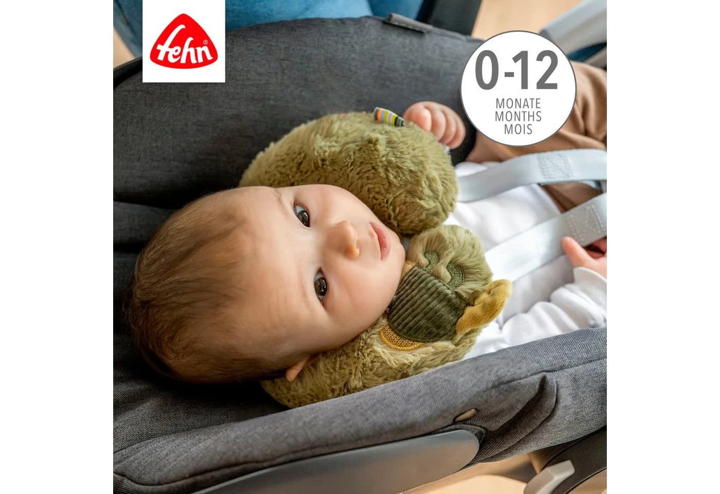 Nackenkissen Chamäleon von babyFEHN Khaki/Olive - Bild 3