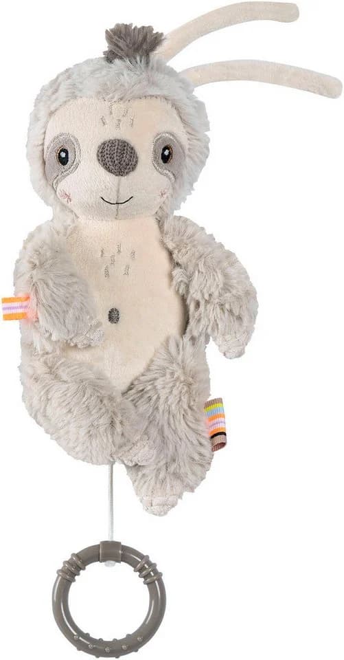 FEHN Spieluhr Lazy Crazy & Pink Faultier Grau Beige - Bild 2
