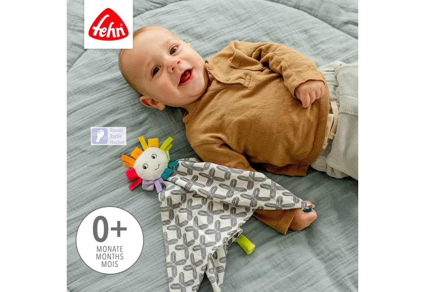 Fehn Kuscheltuch Sonne Baumwoll-Musselin - Bild 3
