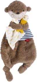 FEHN Schmusetuch Otter Theo Baby Braun Musselin Plüsch Bild 2