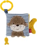 FEHN Stoffbuch Otter Theo Bunt Greifspielzeug mit Quietsche & Spiegel Bild 2