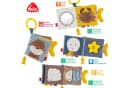 FEHN Stoffbuch Otter Theo Bunt Greifspielzeug mit Quietsche & Spiegel Bild 3