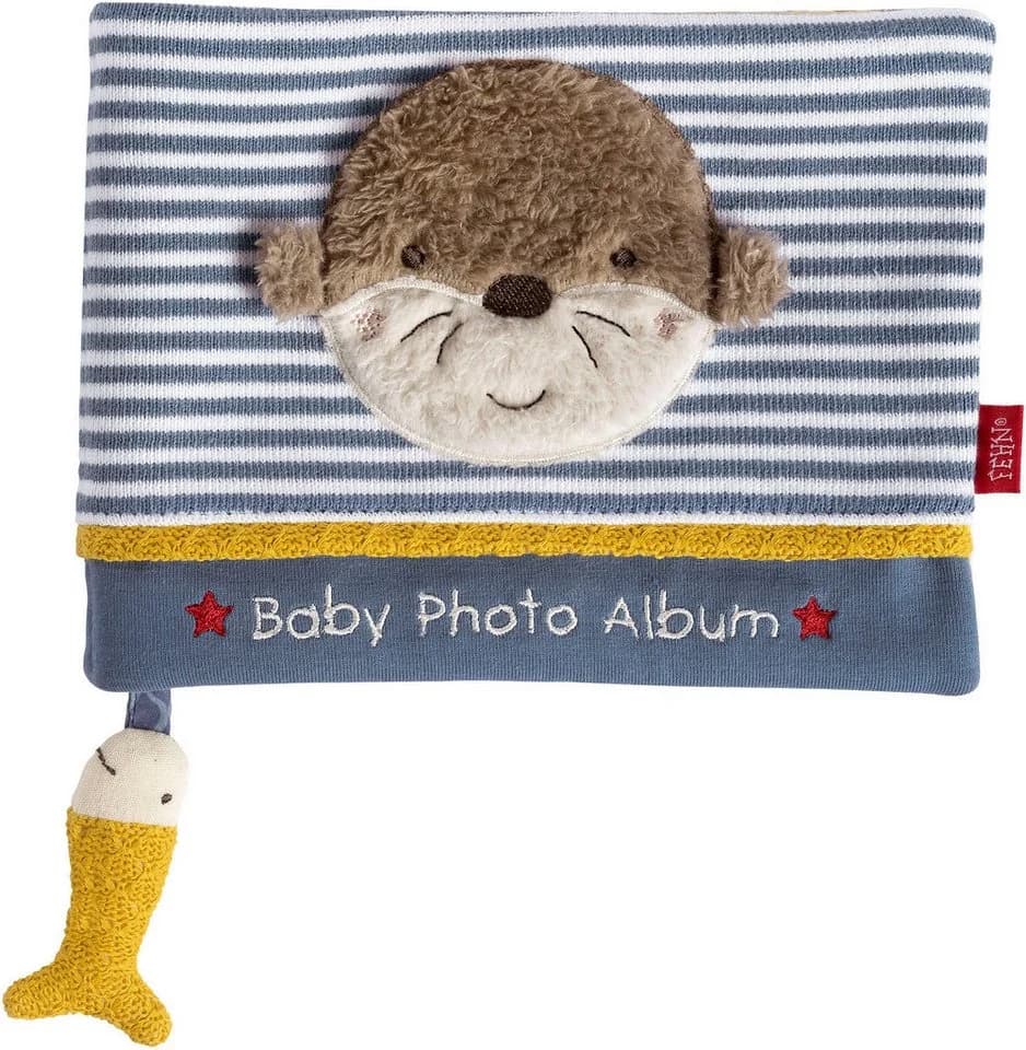 FEHN Otter Theo Stoff-Fotoalbum Bunt Greifspielzeug Baby - Bild 2