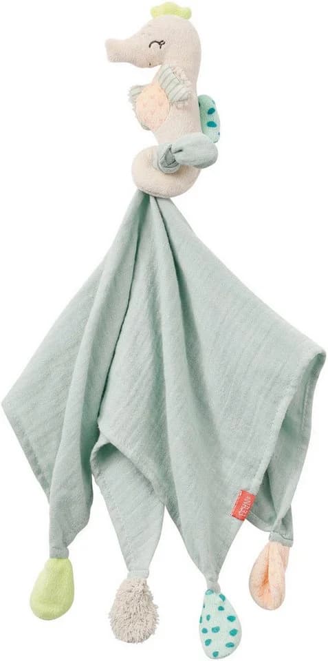 FEHN Kuscheltuch Meereskinder Seepferd Baby Schnuffeltuch Baumwolle Bunt - Bild 2