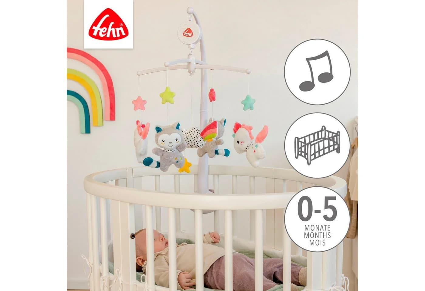 FEHN Musikmobile Aiko & Yuki Bunt mit Spieluhr - Bild 3