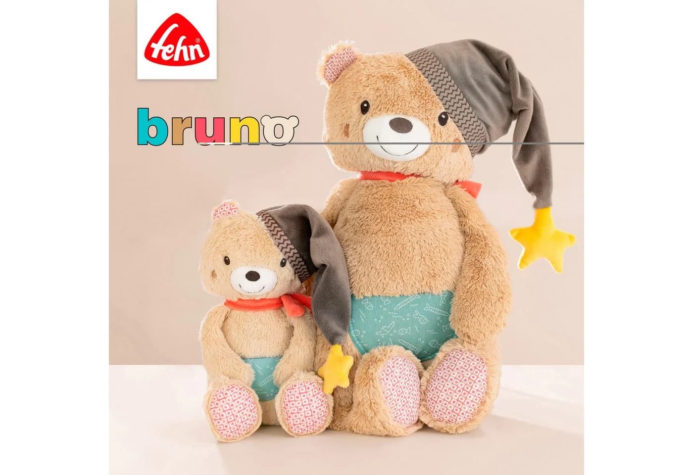FEHN Spieluhr Bruno Bär Beige Plüsch Einschlafhilfe - Bild 5