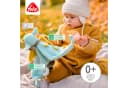 FEHN Schmusetuch Drache Deluxe Baby Blau Jersey Softvelour Schnullerhalter Bild 3
