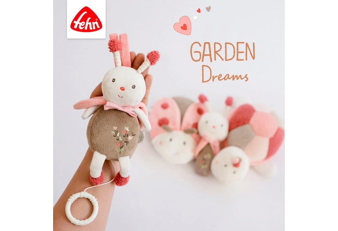 FEHN Wärmekissen Käfer Rosa Velours mit Kirschkerne - Bild 5