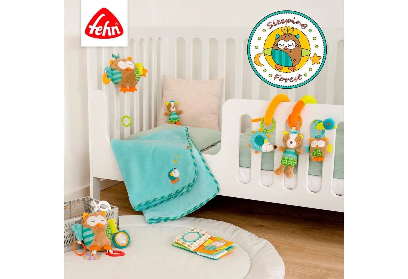 FEHN Sleeping Forest Stoffbuch Fuchs Bunt Greifspielzeug - Bild 5