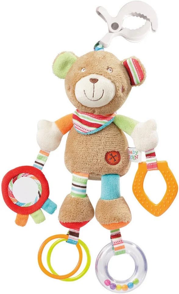 FEHN Activity-Teddy Classic Stars Greifspielzeug Bunt mit Klemme - Bild 2