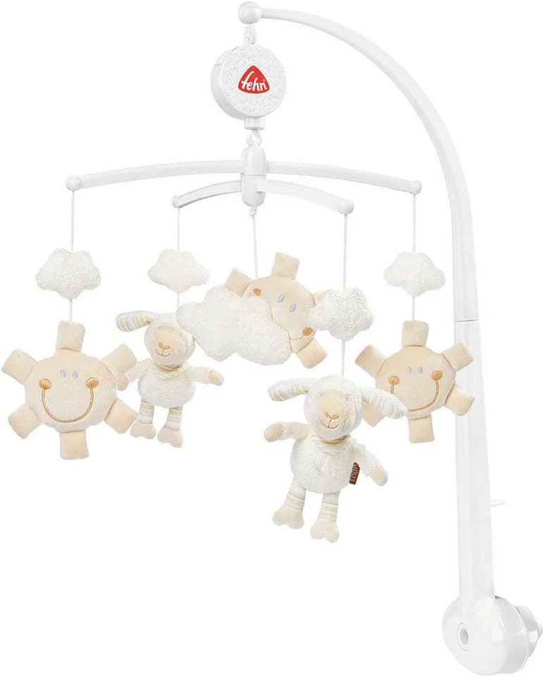 FEHN BabyLOVE Schaf Musikmobile Beige Plüsch Spieluhr - Bild 2