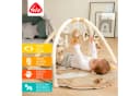 FEHN Spielbogen Rainbow 3-D-Activity-Decke Braun mit Krabbeldecke Bild 1