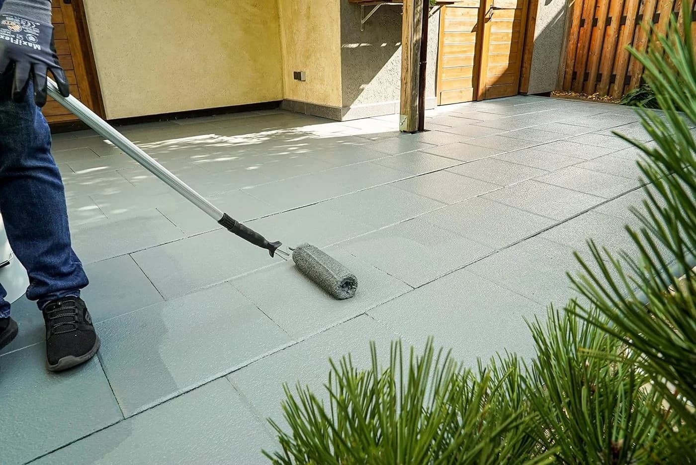 Ultrament Boden Fix Betonfarbe Grau - Deckende Bodenversiegelung - Bild 3