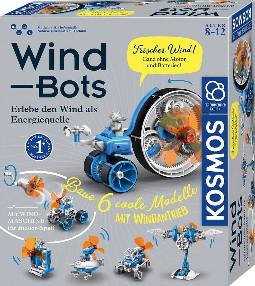 Kosmos Experimentierkasten Wind Bots - 6 Modelle mit Windmaschine - Bild 2