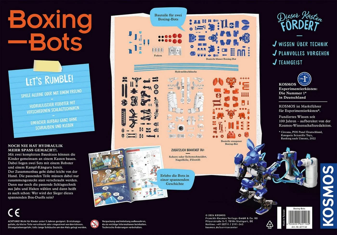 Kosmos Experimentierkasten Boxing Bots - Hydraulische Boxer