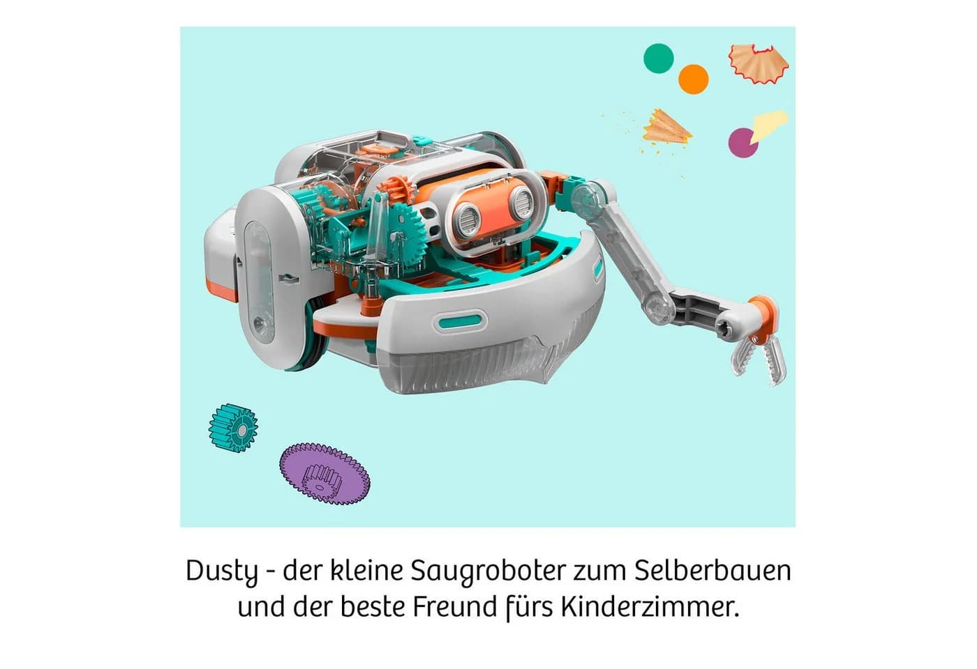 Kosmos Modellbausatz Dusty - Dein saugstarker Robo-Helfer Bunt - Bild 3