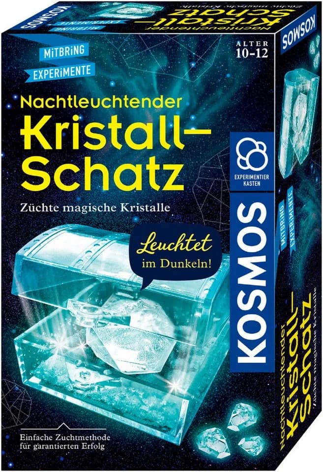 Kosmos Experimentierkasten Nachtleuchtender Kristall-Schatz Made in Germany - Bild 2