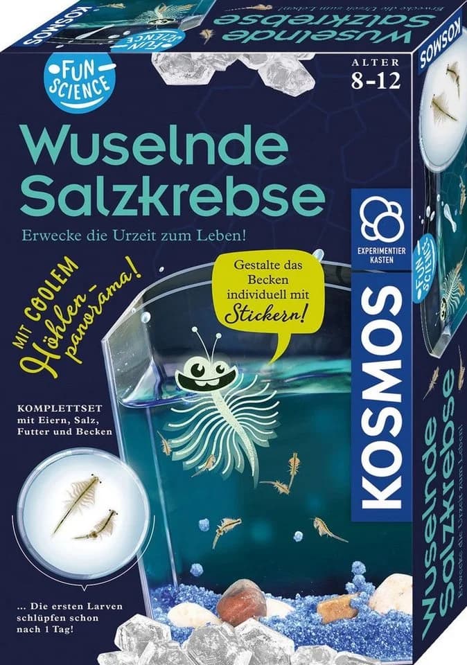 Kosmos Experimentierkasten Fun Science Wuselnde Salzkrebse Made in Germany - Bild 2