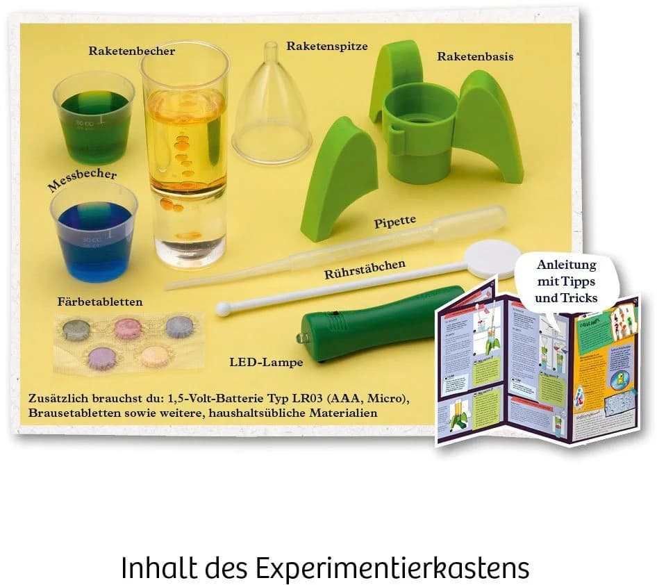 Kosmos Experimentierkasten Space Bubbles Blubber-Rakete mit LED-Lampe - Bild 3