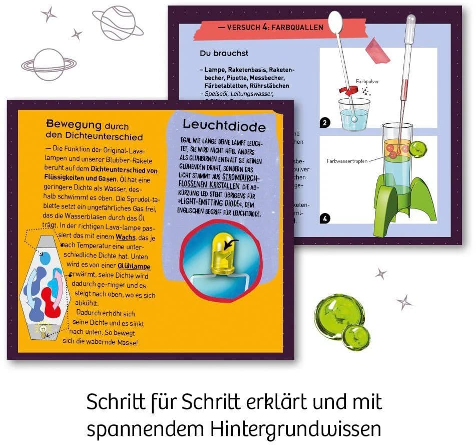 Kosmos Experimentierkasten Space Bubbles Blubber-Rakete mit LED-Lampe - Bild 4