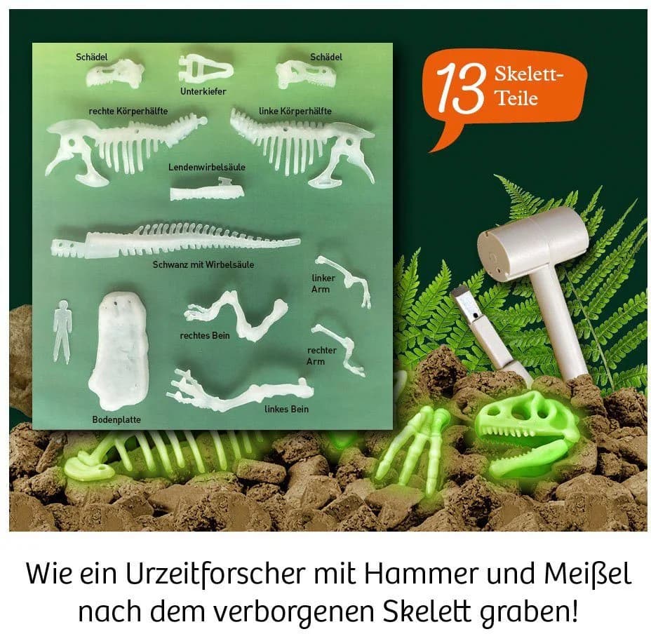 Kosmos Experimentierkasten Nachtleuchtender T-Rex Dinosaurier