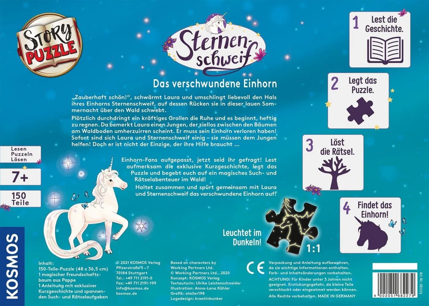 Kosmos Puzzle StoryPuzzle Sternenschweif 150 Teile Bunt Made in Germany