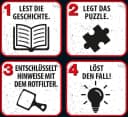 Kosmos Puzzle Krimipuzzle Die drei ??? Kids 200 Teile Leuchtet im Dunkeln Bild 3