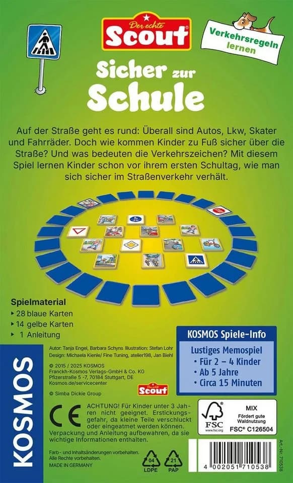 Kosmos Spiel Scout - Sicher zur Schule Lernspiel für Kinder ab 5 Jahren