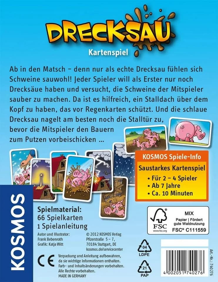 Kosmos Spiel Drecksau Kartenspiel ab 7 Jahren - Bild 2