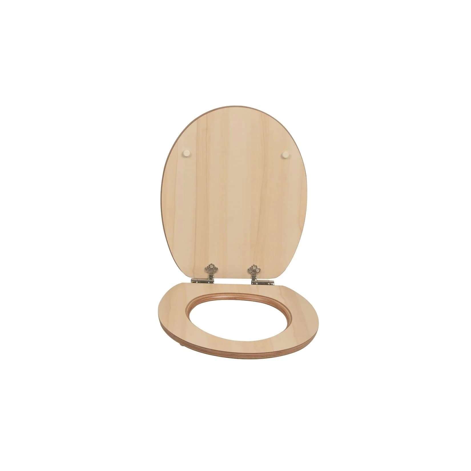 sanicomfort WC Sitz Maple matt lackiert MDF-Holzkern mit Absenkautomatik