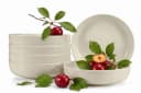 KONSIMO® Teller-Set VICTO Tafelservice Steingut Beige Glänzend 6-tlg. Bild 1