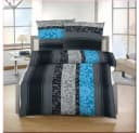 soma Biber Bettwäsche 135x200 80x80 grau blau Bild 1