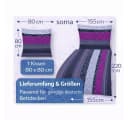 soma Bettwäsche Bettbezug 155x220 Barock gestreift Grau Bild 3