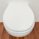 ADOB WC-Sitz "Milano" Weiß Duroplast mit Rückbrett Bild 3
