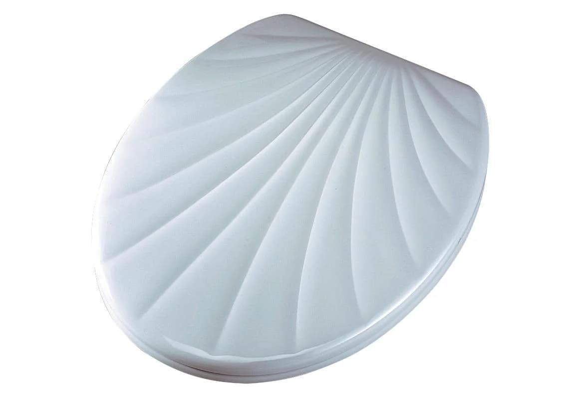 ADOB WC-Sitz Muschel Grau Duroplast Oval Hochglanz