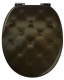 ADOB WC-Sitz mit SoftClose und Kunstleder-Kissen Schwarz Bild 2