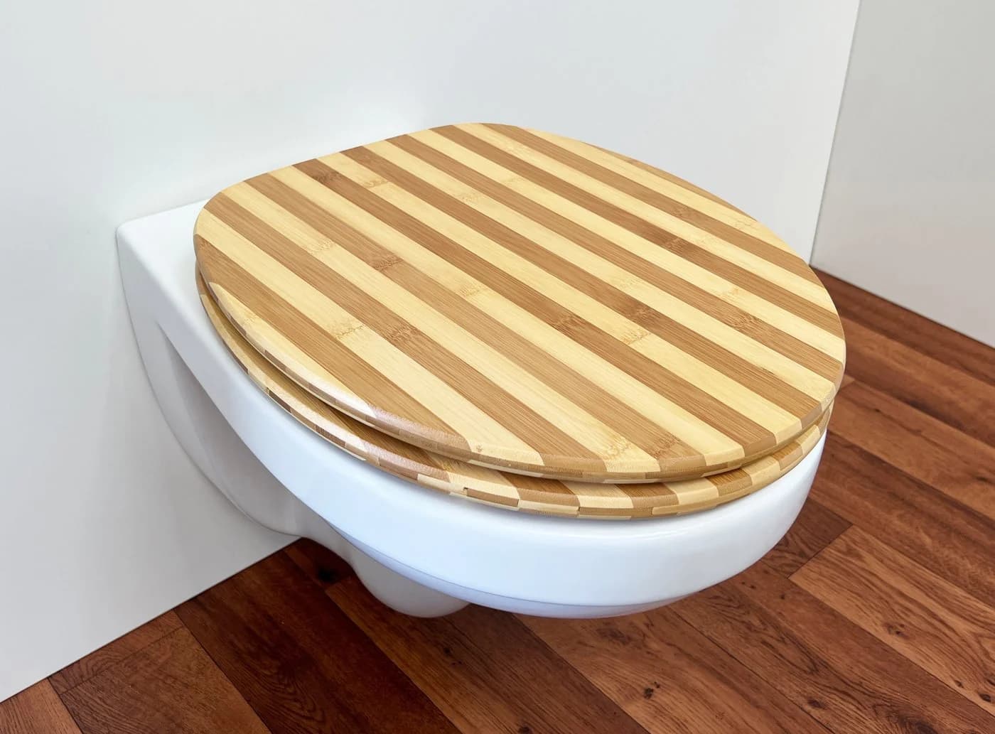 ADOB WC-Sitz Bambus Modern-Schaufel Form Beige
