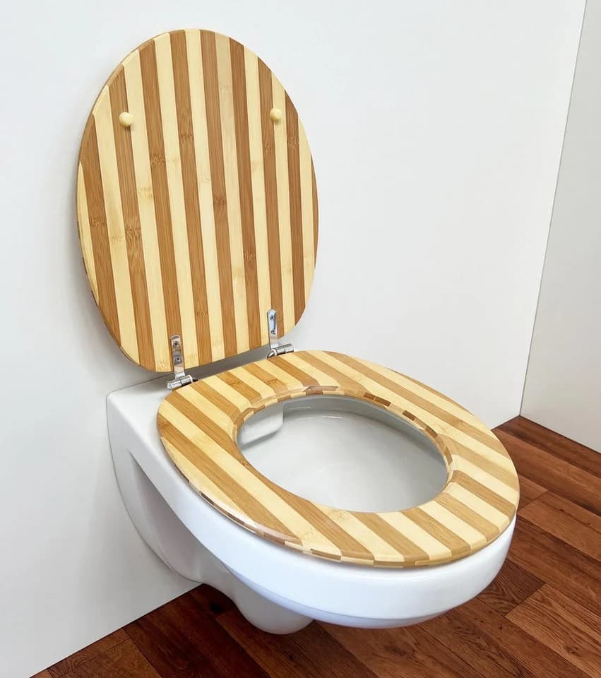 ADOB WC-Sitz Bambus Modern-Schaufel Form Beige - Bild 3