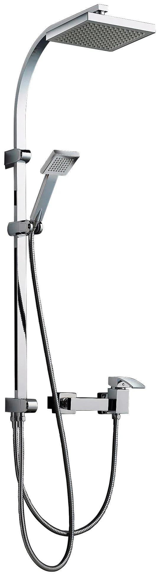 ADOB Brausegarnitur Saragossa Chromfarben 110 cm