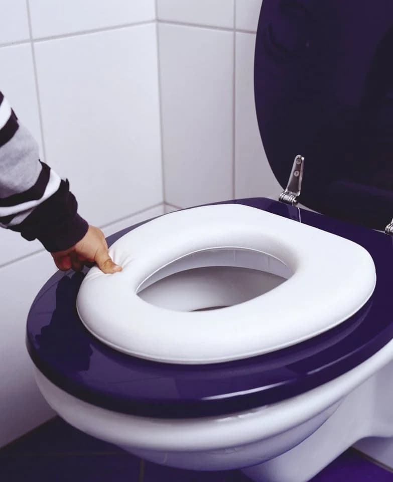 ADOB Softy Kinder-WC-Sitz Weiß Kunststoff Gepolstert - Bild 4