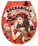 ADOB WC-Sitz Rockabilly Rot Bunt mit SoftClose Bild 2