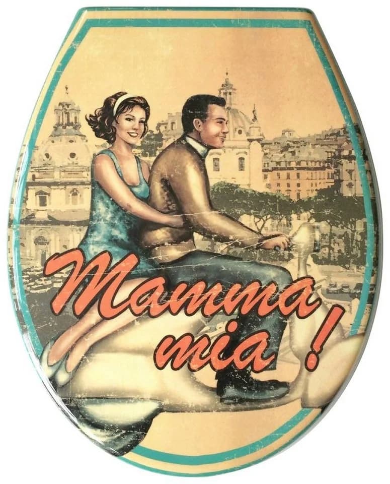 ADOB WC-Sitz Mamma Mia türkis/weiß mit Absenkautomatik - Bild 2