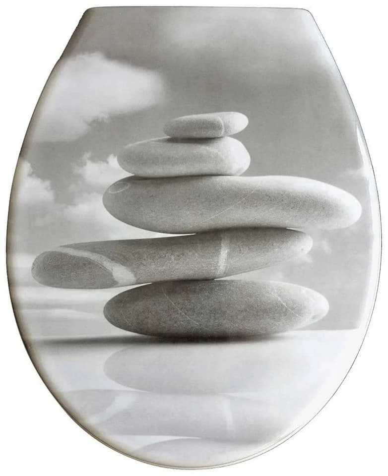 ADOB WC-Sitz Stones Grau/Weiß mit Absenkautomatik - Bild 2