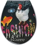 ADOB WC-Sitz Fashion Queen Schwarz/Bunt mit Absenkautomatik Bild 2