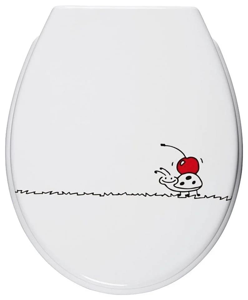 ADOB WC-Sitz Käfer Absenkautomatik Weiß/Rot - Bild 2