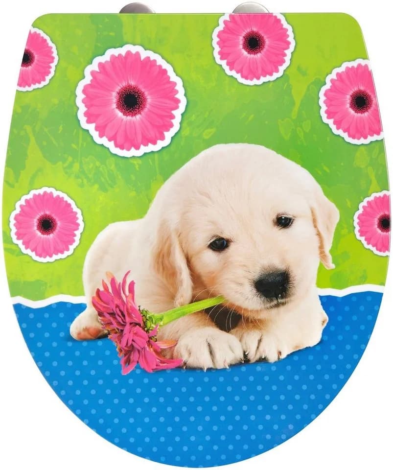 ADOB WC-Sitz Puppy bunt/grau mit Absenkautomatik - Bild 2