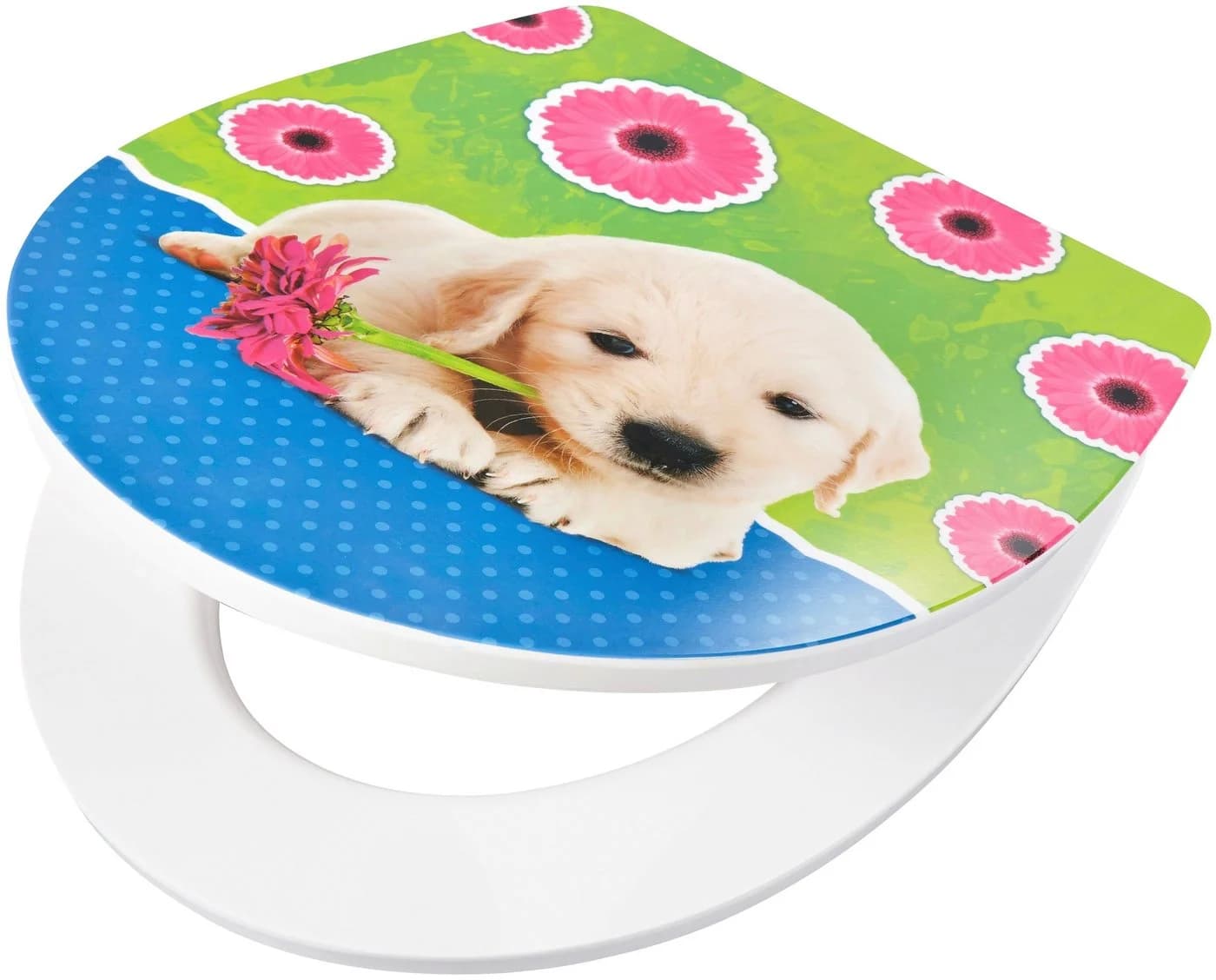 ADOB WC-Sitz Puppy bunt/grau mit Absenkautomatik - Bild 3