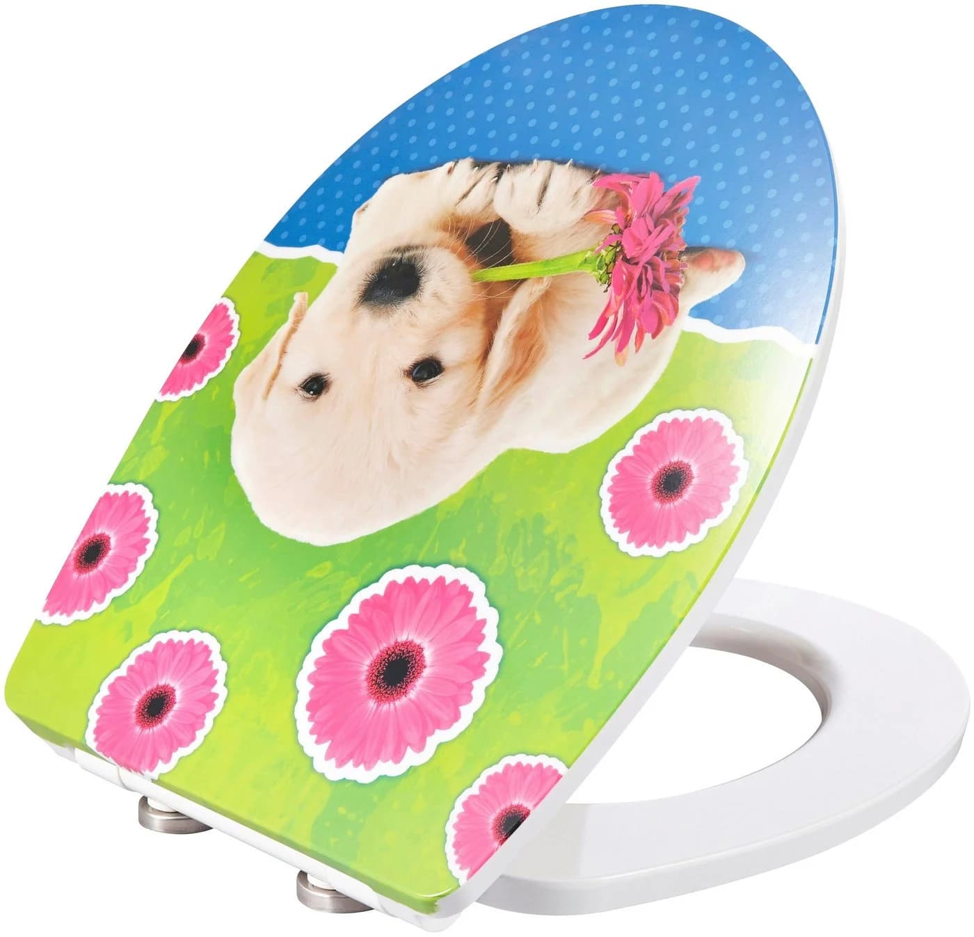 ADOB WC-Sitz Puppy bunt/grau mit Absenkautomatik - Bild 5